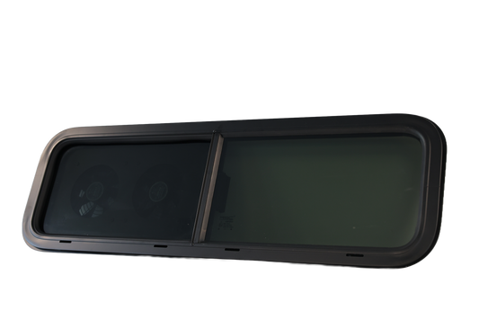 VW1033 Dual-Fan Half Slider Bunk Window