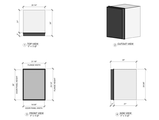 NOVA KOOL R4500 4.3 cf. RV Van Conversion 12V Refrigerator with Freezer