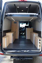 Ausziehbares Hubbett im Wohnmobil 