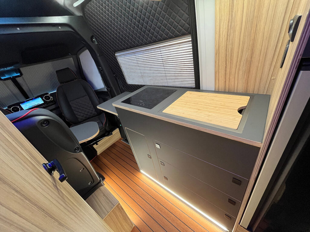 Black Camper / RV Sink | Hidden Sink