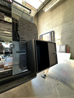 Aluminum camper van exterior gear storage box