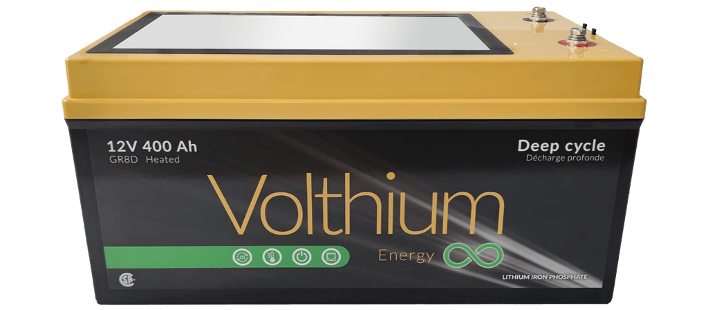 Volthium 12V 400Ah selbstheizende Batterie mit LCD-Display 