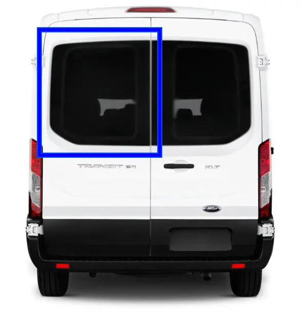 VWD FORD TRANSIT VAN FIXED WINDOW MEDIUM / HIGH ROOF 2015+ DRIVER SIDE REAR CARGO DOOR (TL215-F)