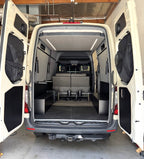 Ausziehbares Hubbett im Wohnmobil 
