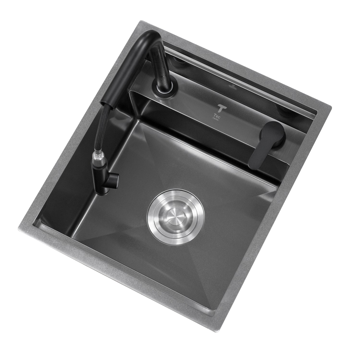 Black Camper Van / RV Sink | Hidden Sink