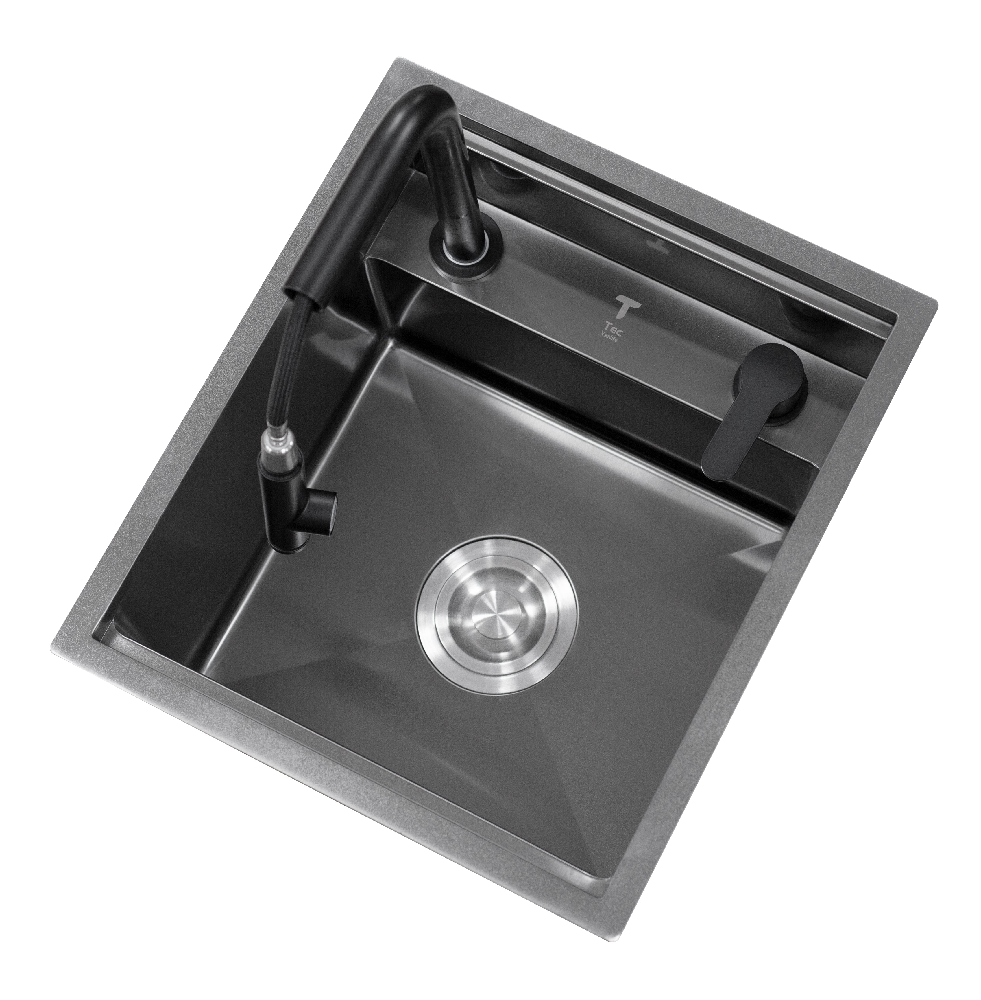 Black Camper / RV Sink | Hidden Sink