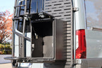 Large aluminum rear door storage box