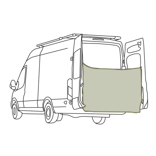 VanEssential Rear Door Shower Screen