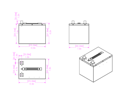 SOK 100Ah | 12V - Heated LiFePO4 Lithium Battery