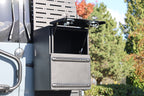 Sprinter rear door aluminum storage box