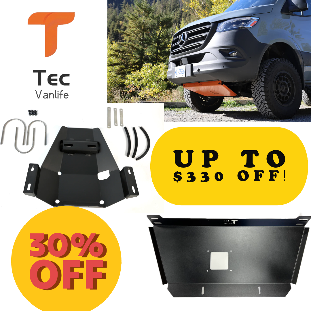 Sprinter Engine & Rear Differential Skid Plates - Bundle