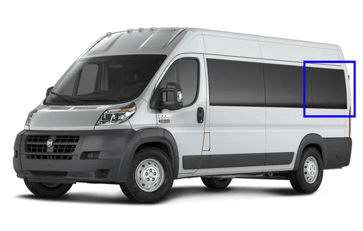 VWD Ram ProMaster Van Fixed Window 2014+ Driver Side Rear Quarter 159"EXT WB (DTRAM003) - Campervan HQ