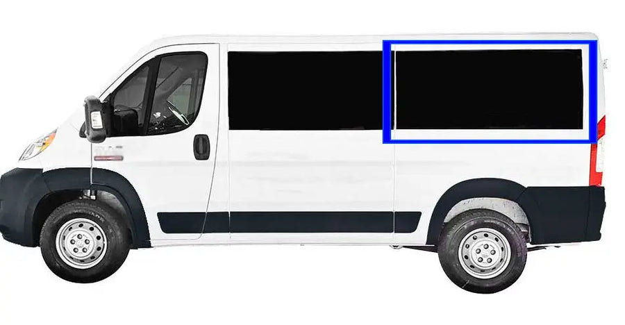 VWD Ram ProMaster Van Fixed Window 2014+ Driver Side Rear Quarter 136"WB (DTRAM009) - Campervan HQ