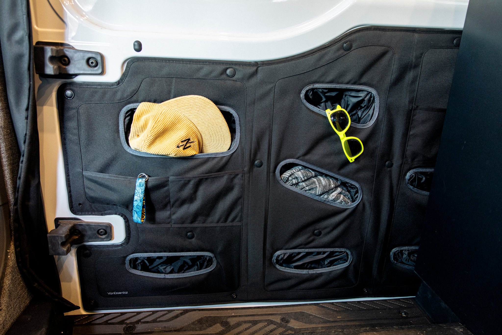 VanEssential Ford Transit Lower Sliding Door Storage Panel