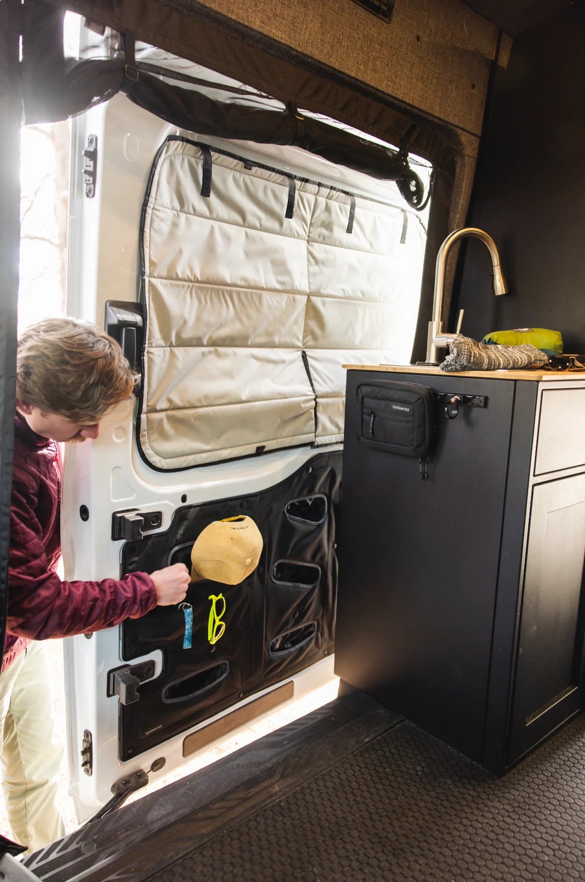 VanEssential Ford Transit Lower Sliding Door Storage Panel