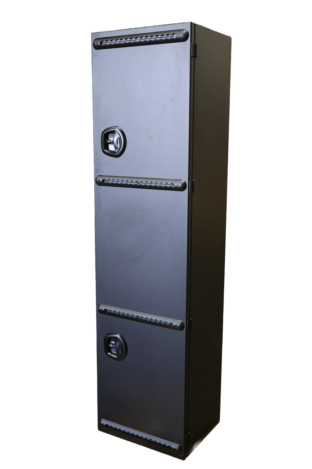 Sprinter Rear Door Aluminum Gear Rack - NO DRILL + Aluminum Storage Box - Trenta - Ski box/Multisport