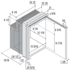Kühl-/Gefrierkombination, C90i Airlock, Vitrifrigo