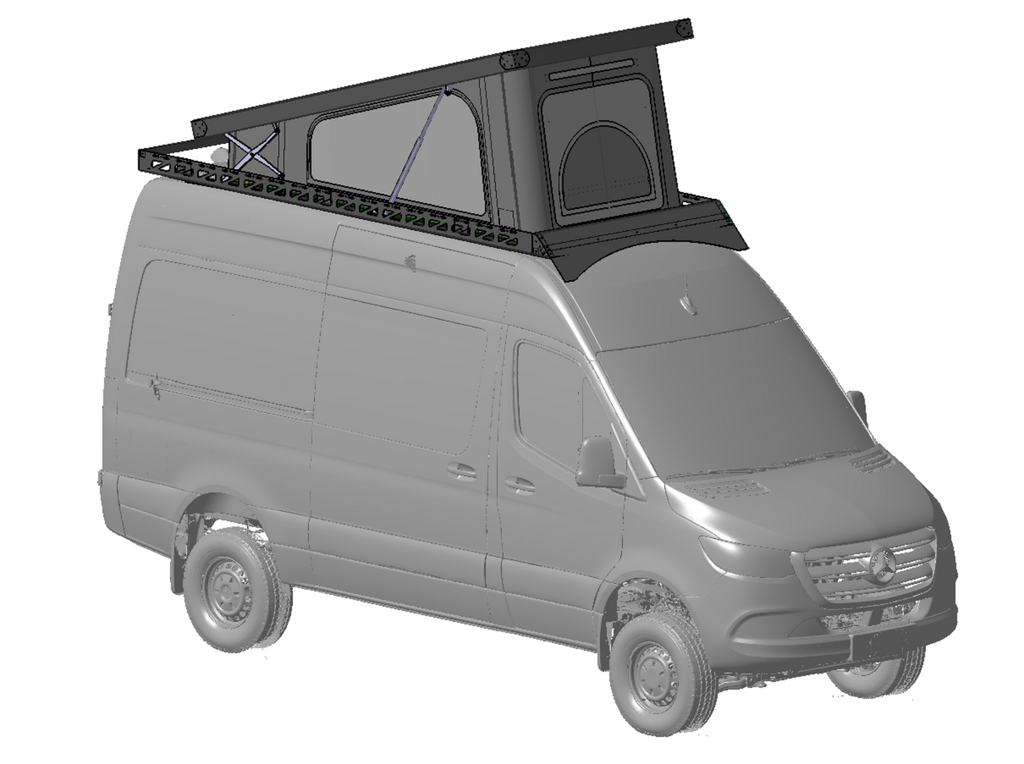 Sprinter Carbon Fiber Roof-Top Tent System
