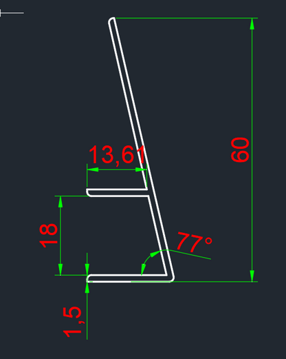 Aluminum Corner Extrusions For Camper Van Cabinets