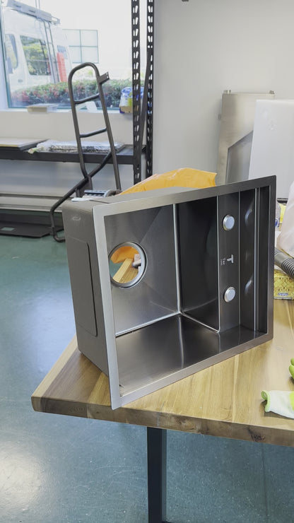 Black Camper Van / RV Sink | Hidden Sink