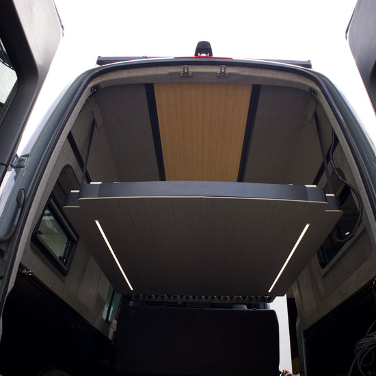 Camper Van Expandable Elevator Bed