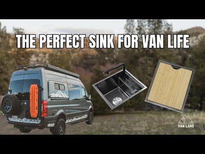 Black Camper Van / RV Sink | Hidden Sink
