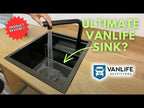 Black Camper Van / RV Sink | Hidden Sink