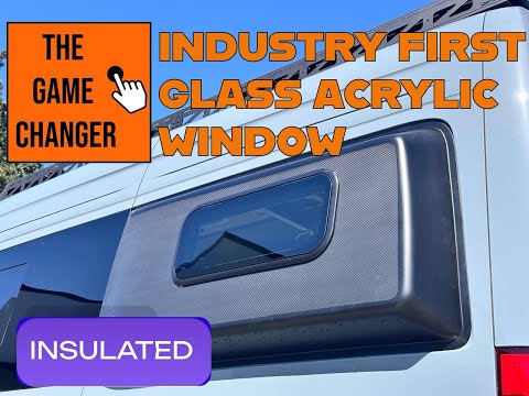 Glass & Acrylic Dual Pane Camper Windows 700x300mm (27.56"x11.81")