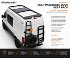 RoamLabX EDGE Series rear-door gear rack detail