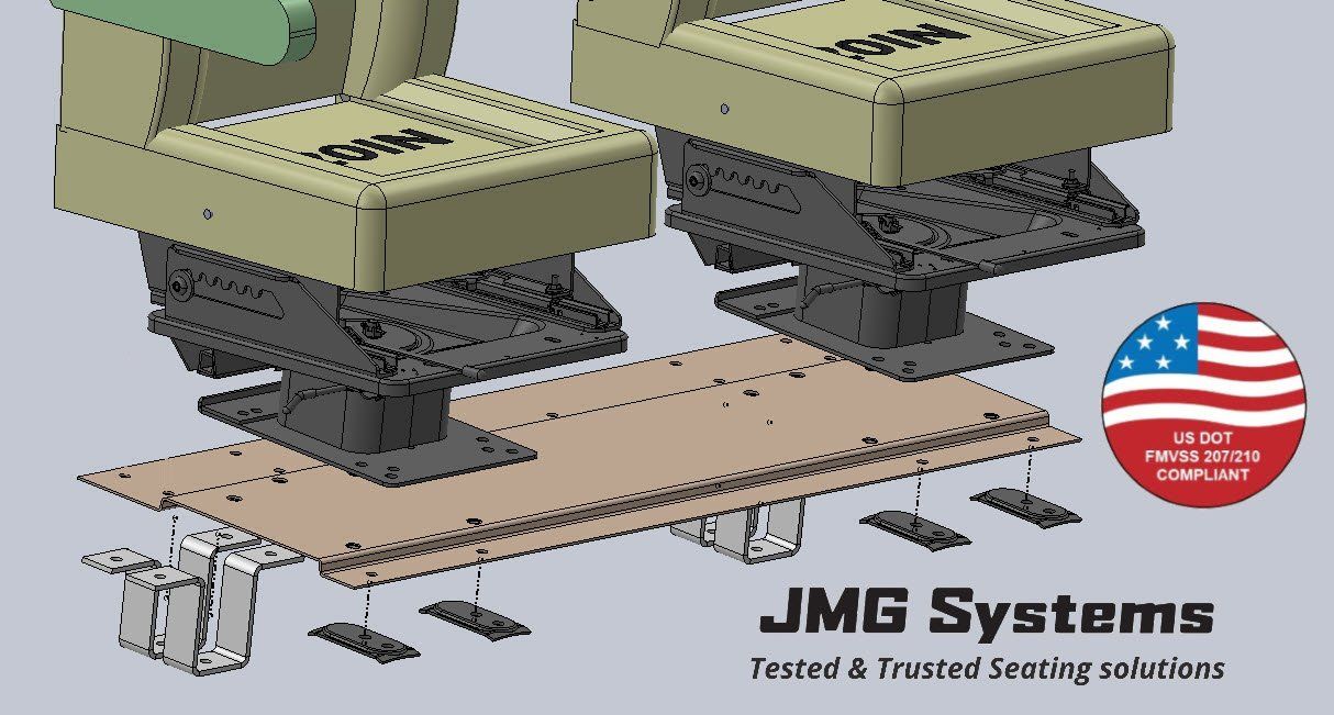 JMG Dual Swivel Captain Chairs for Sprinter / Transit Camper Van Conversions